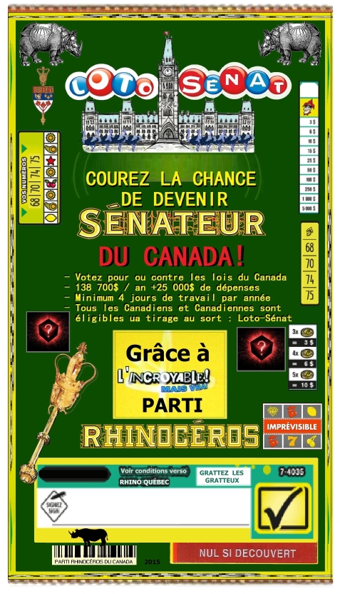 Billet Loto-Sénat